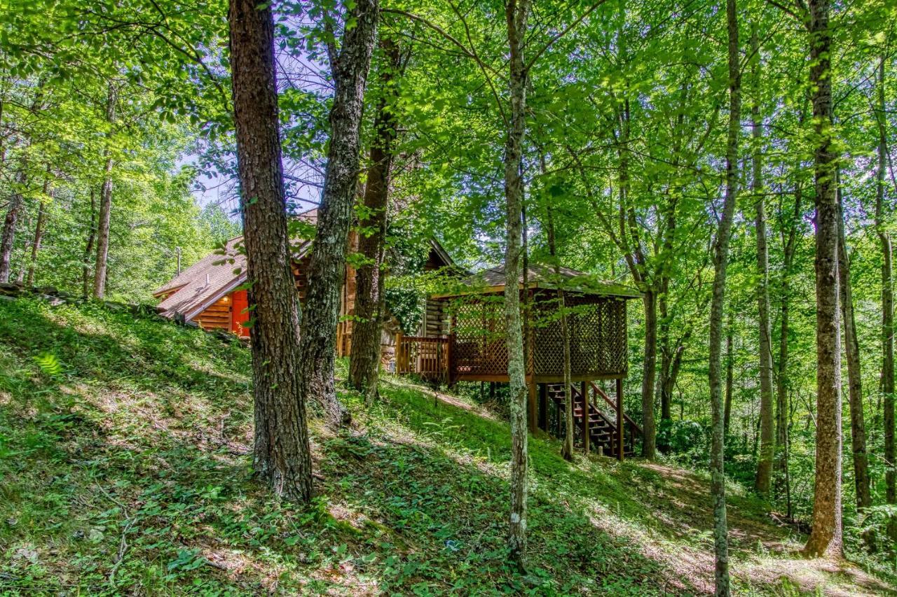 Very Private, Real Log Cabin With Hot Tub! Sevierville Exterior photo
